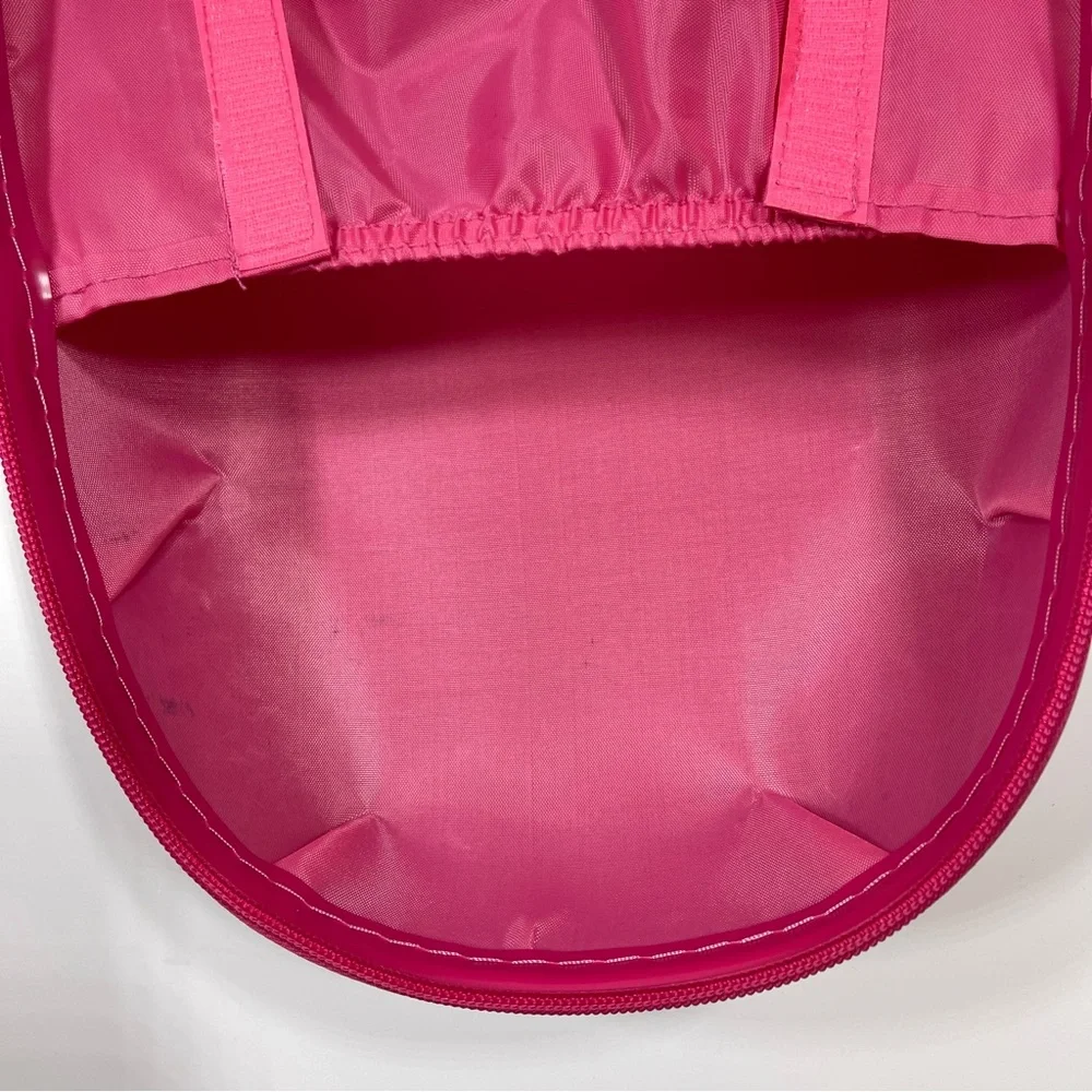 Blue Pink Owl Hard Shell Cover Travel Backpack